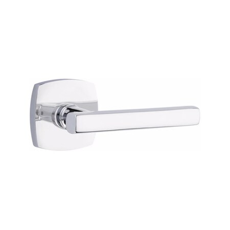 Emtek Freestone Lever Dummy Pair with Urban Modern Rose for 1-1/4 in to 2 in Door Polished Chrome Finish 5306FRLUS26